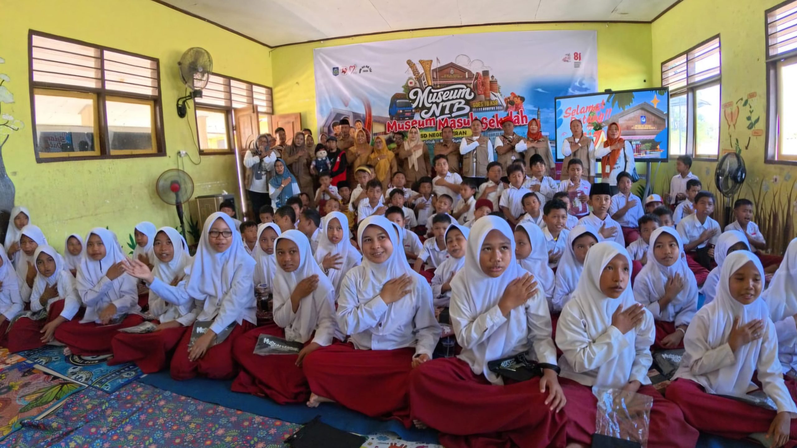 Museum NTB Sambangi SDN Seran, Dekatkan Sejarah dan Budaya kepada Siswa Pelosok